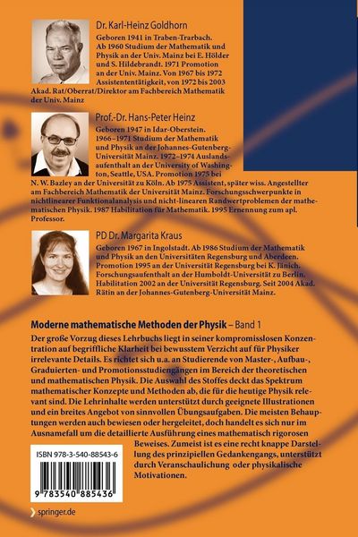 Produktbild: Moderne mathematische Methoden der Physik
