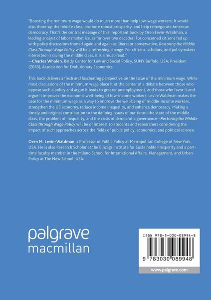 Produktbild: Restoring the Middle Class through Wage Policy