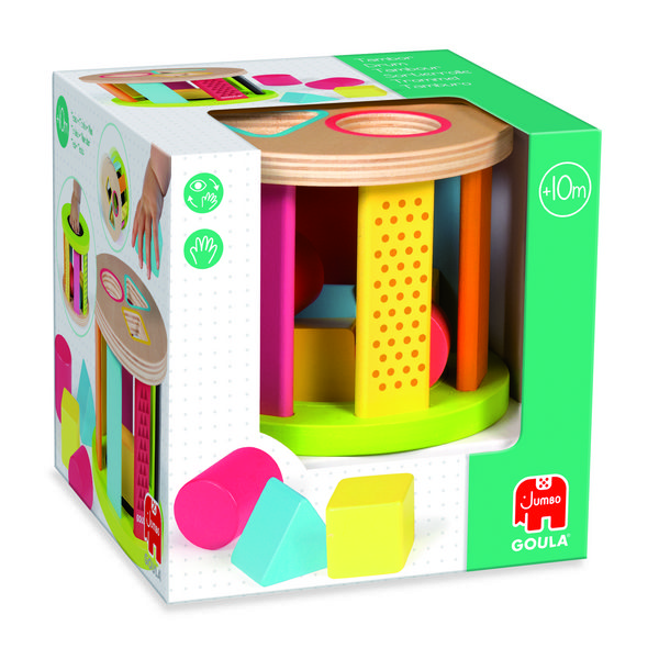 Produktbild: GOULA Geometrische Formen-Steckspiel Trommel