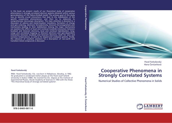 Produktbild: Cooperative Phenomena in Strongly Correlated Systems