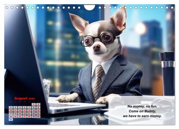 Produktbild: Great fun for Chihuahua lovers (Wall Calendar 2026 DIN A4 landscape), CALVENDO 12 Month Wall Calendar