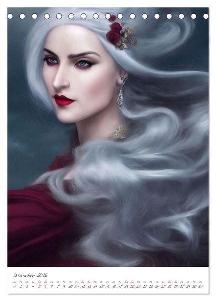 Produktbild: Dark Fantasy Art - Zeit der Helden (Tischkalender 2026 DIN A5 hoch), CALVENDO Monatskalender