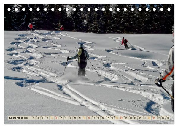 Produktbild: Skifahren - so sch&ouml;n (Tischkalender 2026 DIN A5 quer), CALVENDO Monatskalender