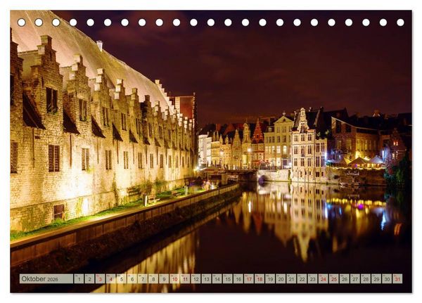 Produktbild: Gent - die geschichtstr&auml;chtige Perle in Flandern (Tischkalender 2026 DIN A5 quer), CALVENDO Monatskalender