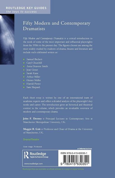 Produktbild: Fifty Modern and Contemporary Dramatists