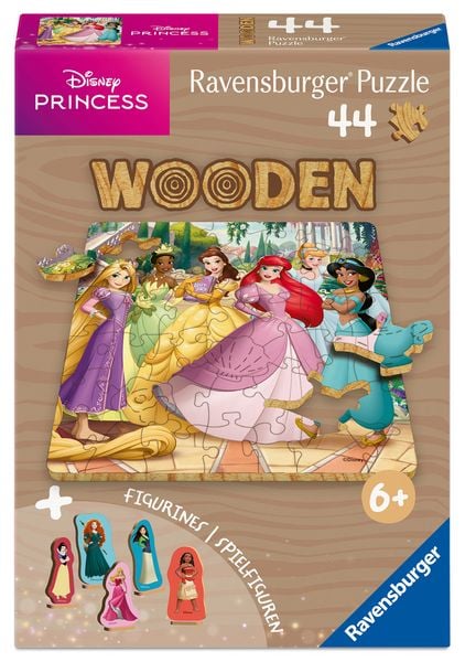 WOODEN Puzzle Kids 44 Teile - Zauberhafte Disney Prinzessinnen