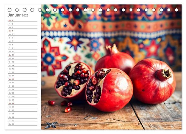 Produktbild: Superfood Vitality - Die Kraft der Superfoods in KI-Bildern (Tischkalender 2026 DIN A5 quer), CALVENDO Monatskalender