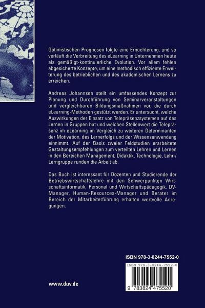 Produktbild: Telepr&auml;senz und eLearning