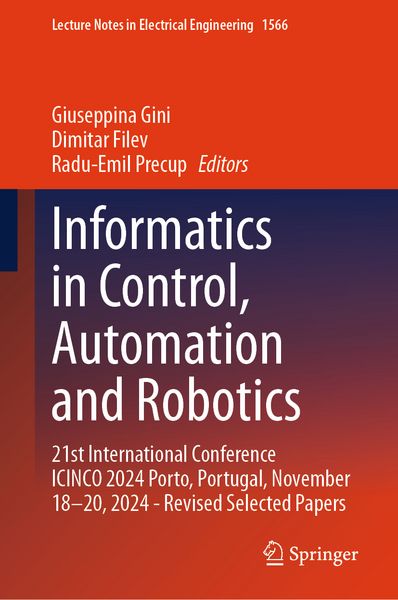 Produktbild: Informatics in Control, Automation and Robotics