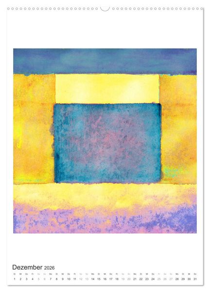 Produktbild: Ein leuchtendes Jahr: Abstrakte Kunst von Inga Pint (Wandkalender 2026 DIN A2 hoch), CALVENDO Monatskalender