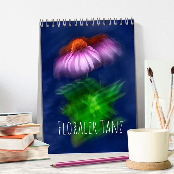 Produktbild: Floraler Tanz (Tischkalender 2026 DIN A5 hoch), CALVENDO Monatskalender