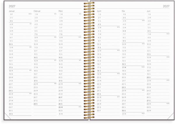 Produktbild: Organizer & Notes A5 26/27 Weinrot
