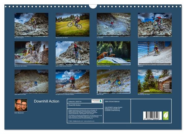 Produktbild: Downhill Action (Wandkalender 2026 DIN A3 quer), CALVENDO Monatskalender