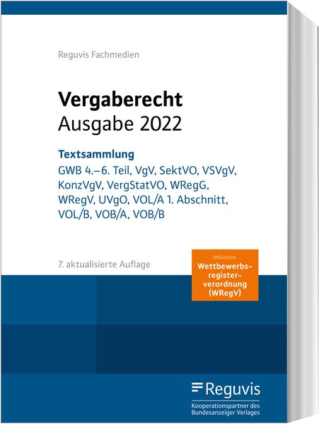 Vergaberecht - Ausgabe 2024, Paperback von , Reguvis Fachmedien, 978-3-8462-1383-4