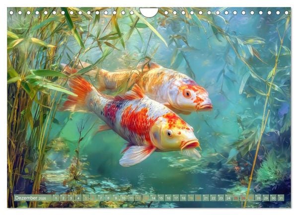 Produktbild: Kois - Ein Juwel unter Fischen (Wandkalender 2026 DIN A4 quer), CALVENDO Monatskalender
