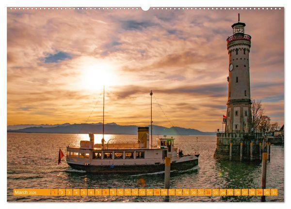 Produktbild: Romantic Places In Bavaria (High Quality Premium Wall Calendar 2026 DIN A2 landscape),CALVENDO 12 Month Wall Calendar