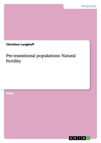 Produktbild: Pre-transitional populations: Natural Fertility