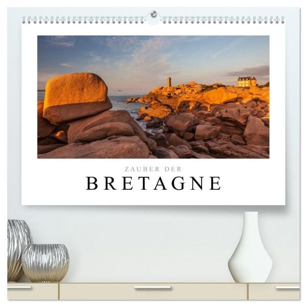 Produktbild: Bretagne - Zauber der C&ocirc;te de Granit Rose (hochwertiger Premium Wandkalender 2026 DIN A2 quer), Kunstdruck in Hochglanz