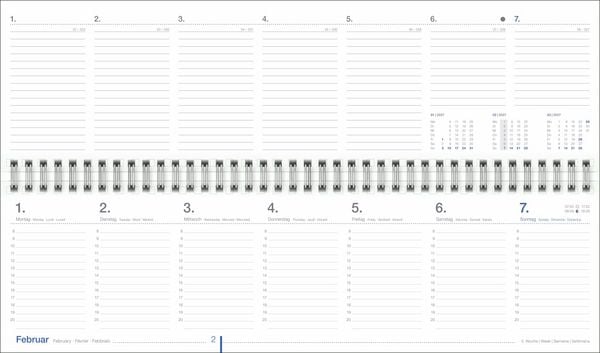 Produktbild: Wochenquerplaner, anthrazit 2027