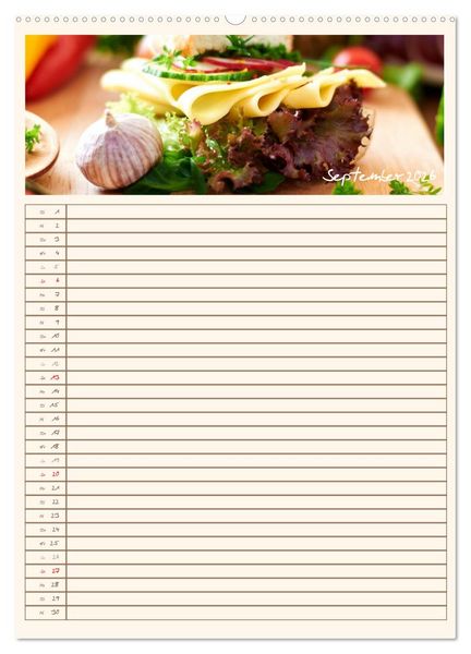 Produktbild: Guten Appetit (Wandkalender 2026 DIN A2 hoch), CALVENDO Monatskalender