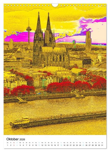 Produktbild: K&ouml;ln "in Hochform" (Wandkalender 2026 DIN A3 hoch), CALVENDO Monatskalender