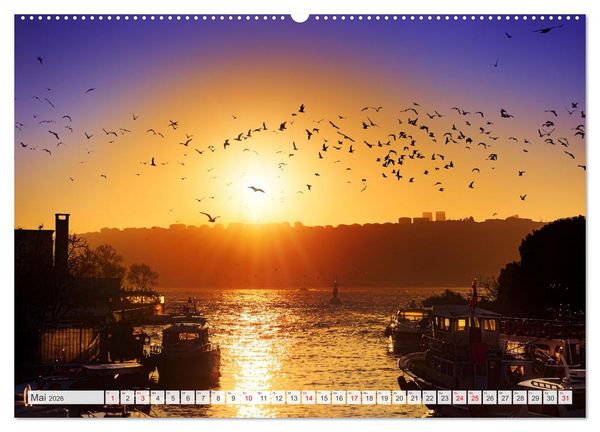 Produktbild: Istanbul - die quirlige Stadt auf zwei Kontinenten (hochwertiger Premium Wandkalender 2026 DIN A2 quer), Kunstdruck in Hochglanz