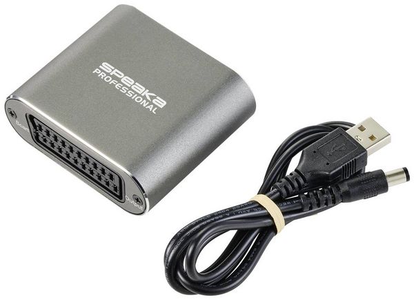 Produktbild: SpeaKa Professional TV, Monitor Konverter SP-HSC-200 [HDMI - SCART] 3840 x 2160 Pixel