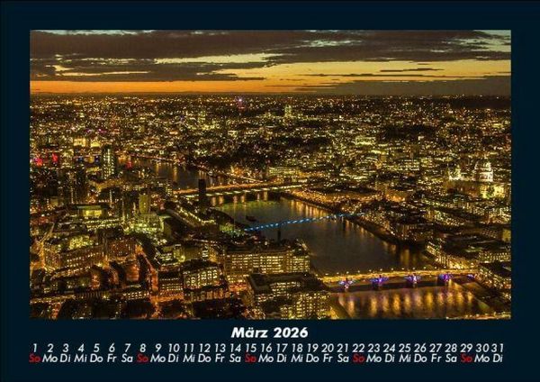 Produktbild: London 2026 Fotokalender DIN A5