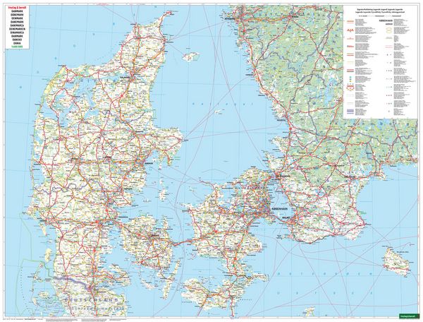 Produktbild: freytag & berndt Stra&szlig;enkarte D&auml;nemark, Gr&ouml;nland - F&auml;r&ouml;er 1:400.000
