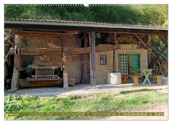 Produktbild: Kulturgut Kellergassen - Tradition und Geselligkeit im Weinviertel (Wandkalender 2026 DIN A2 quer), CALVENDO Monatskalender