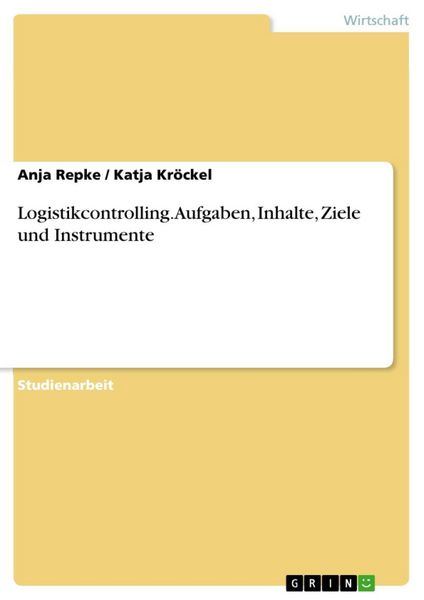 Produktbild: Logistikcontrolling