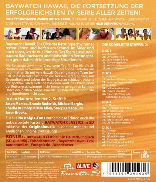 Baywatch Hawaii HD - Staffel 2 (Fernsehjuwelen) [4 Blu-rays]