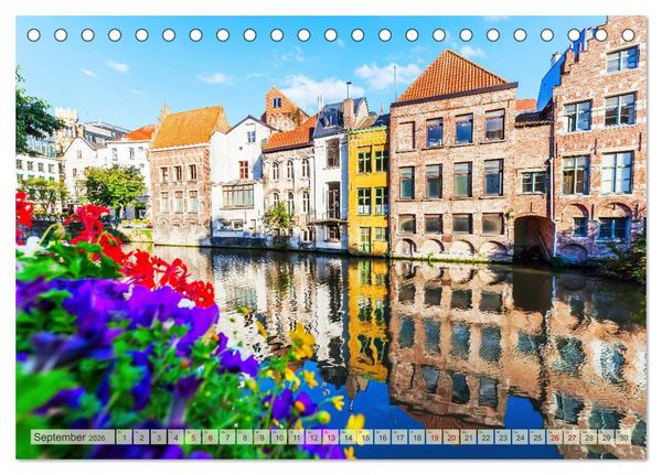 Produktbild: Gent - die geschichtstr&auml;chtige Perle in Flandern (Tischkalender 2026 DIN A5 quer), CALVENDO Monatskalender