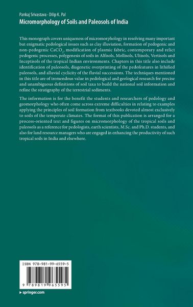 Produktbild: Micromorphology of Soils and Paleosols of India