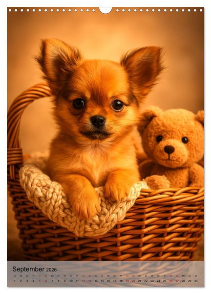 Produktbild: Chihuahua Diamonds &ndash; Magic Moments mit unseren sch&ouml;nsten Welpen aller Zeiten (Wandkalender 2026 DIN A3 hoch), CALVENDO Monatskalender