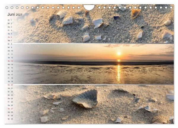 Produktbild: K&uuml;stenstreifen an der Nordsee (Wandkalender 2027 DIN A4 quer), CALVENDO Monatskalender