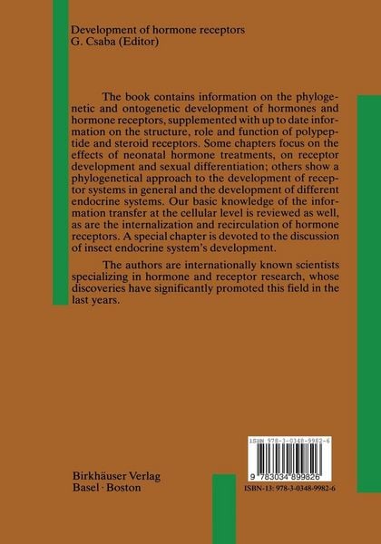 Produktbild: Development of Hormone Receptors