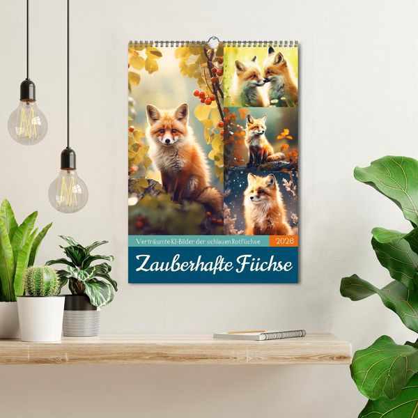 Produktbild: Zauberhafte F&uuml;chse (Wandkalender 2026 DIN A3 hoch), CALVENDO Monatskalender