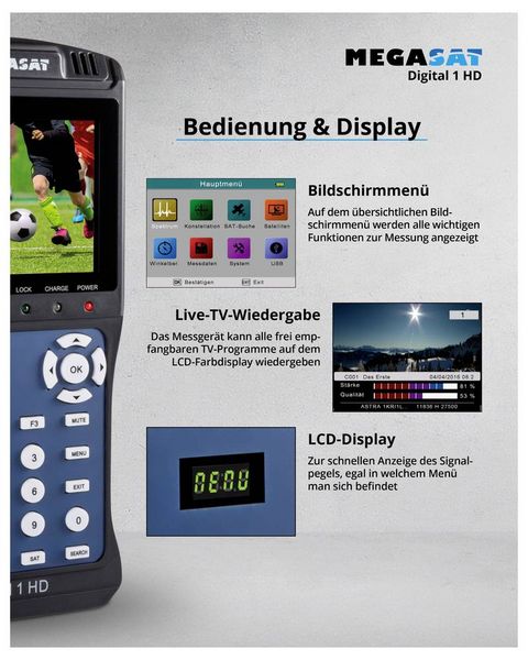 Produktbild: MegaSat Digital 1 HD SAT Finder
