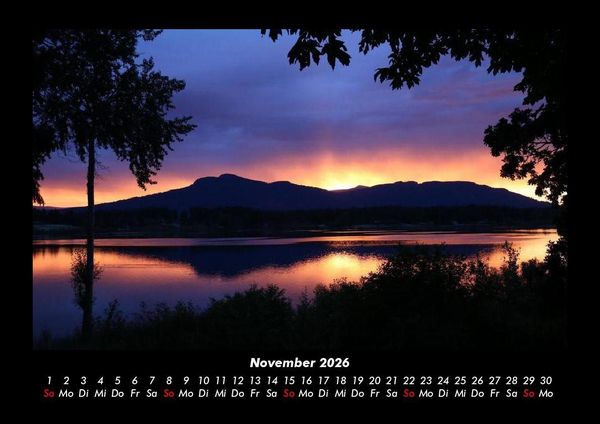 Produktbild: Landschaftskalender 2026 Fotokalender DIN A3