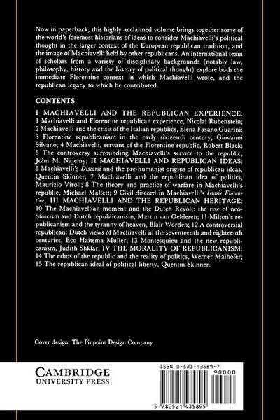 Produktbild: Machiavelli and Republicanism