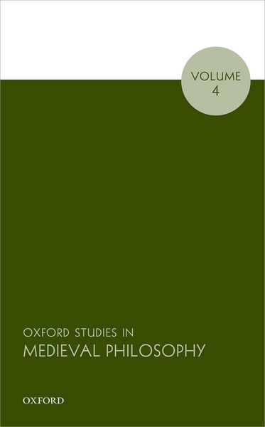 Produktbild: Oxford Studies in Medieval Philosophy, Volume 4