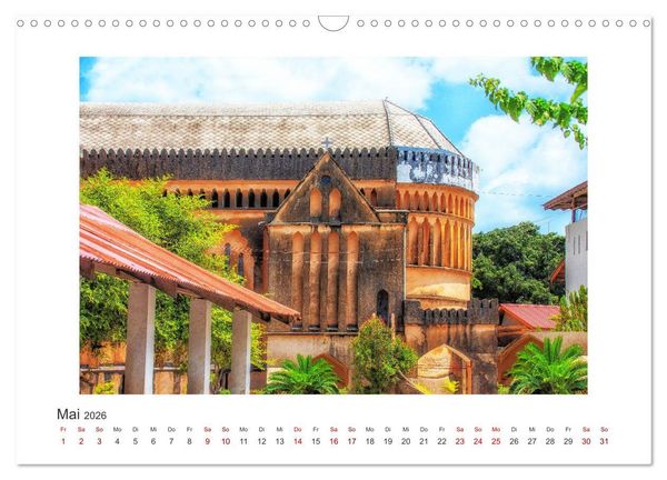 Produktbild: Stone Town - Impressionen (Wandkalender 2026 DIN A3 quer), CALVENDO Monatskalender