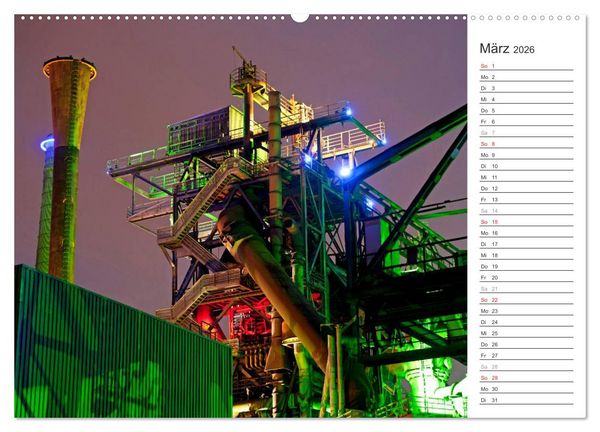 Produktbild: Auf der Route der Industriekultur (Wandkalender 2026 DIN A2 quer), CALVENDO Monatskalender