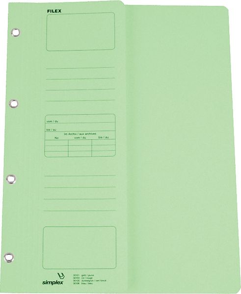 Produktbild: Einh&auml;ngehefter Filex Kart.gr&uuml;n