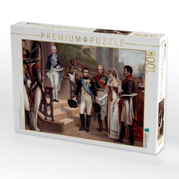 Produktbild: CALVENDO Puzzle K&ouml;nigin Luise und Napoleon 1807 in Tilsit | 1000 Teile Lege-Gr&ouml;&szlig;e 64x48cm Foto-Puzzle f&uuml;r gl&uuml;ckliche Stunden