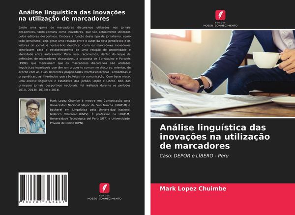 Produktbild: An&aacute;lise lingu&iacute;stica das inova&ccedil;&otilde;es na utiliza&ccedil;&atilde;o de marcadores