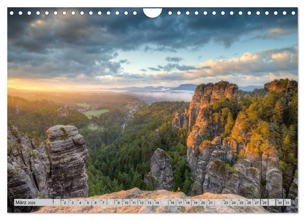 Produktbild: Wundersch&ouml;ne S&auml;chsische Schweiz (Wandkalender 2026 DIN A4 quer), CALVENDO Monatskalender