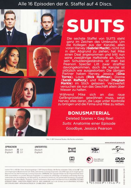 Produktbild: Suits - Season 6 [4 DVDs]