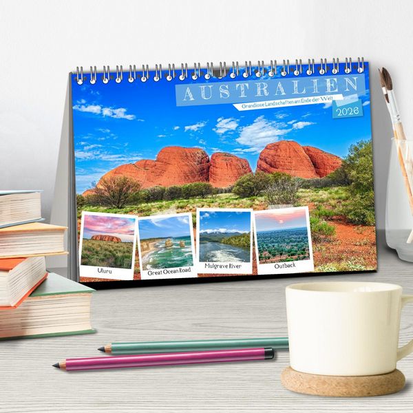 Produktbild: Australien - Grandiose Landschaften am Ende der Welt (Tischkalender 2026 DIN A5 quer), CALVENDO Monatskalender